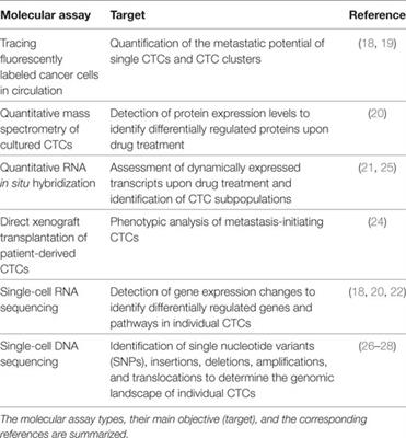 Beyond Enumeration: Functional and Computational Analysis of Circulating Tumor Cells to Investigate Cancer Metastasis